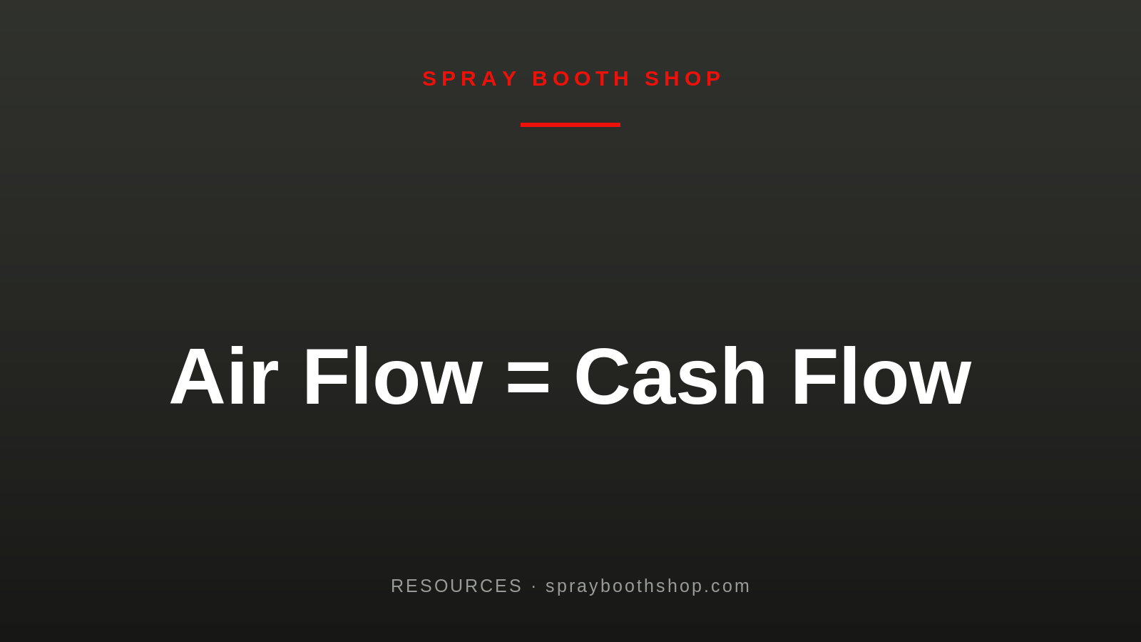 Air Flow = Cash Flow