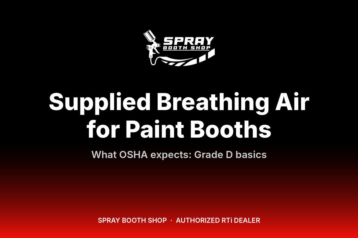 Supplied Breathing Air for Paint Booths — Spray Booth Shop paint booth blog