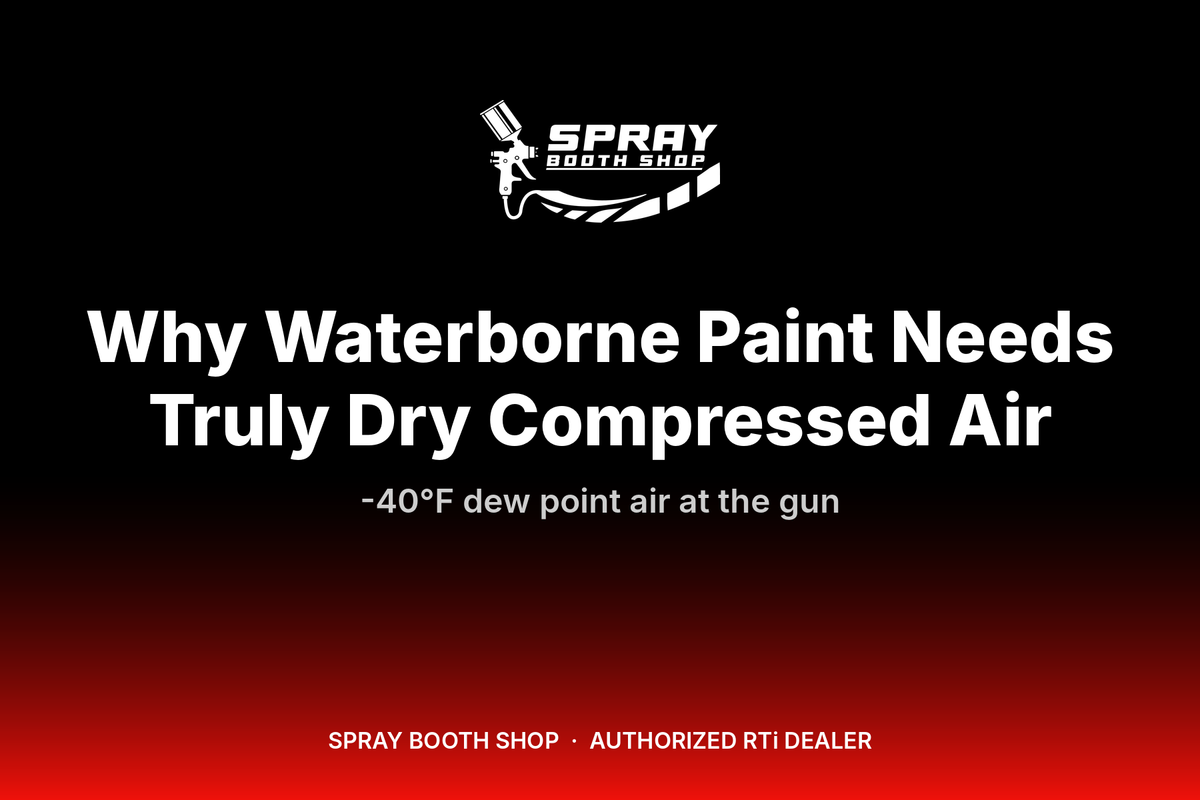 Why Waterborne Paint Needs Truly Dry Compressed Air — Spray Booth Shop paint booth blog