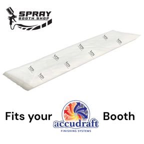 Accudraft paint booth ceiling filter blanket — fits TITAN, ITALIA, MX Series