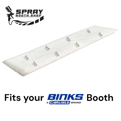 Binks paint booth ceiling filter blanket — fits legacy Binks spray booths