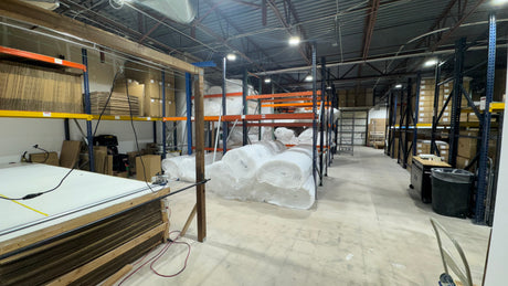 Custom cut F5 polyester ceiling filter blanket made to order from Spray Booth Shop Englewood CO warehouse