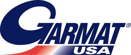 Garmat USA logo with blue, white, and red colors on a white background