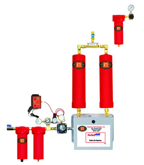 RTi BRAD-PERF-25C breathing and paint air system with CO monitor, 1 gun