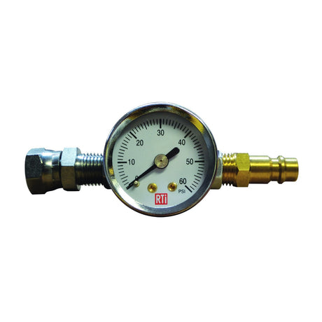 RTi HPG-02S spray gun pressure analysis tool with 0-60 PSI gauge